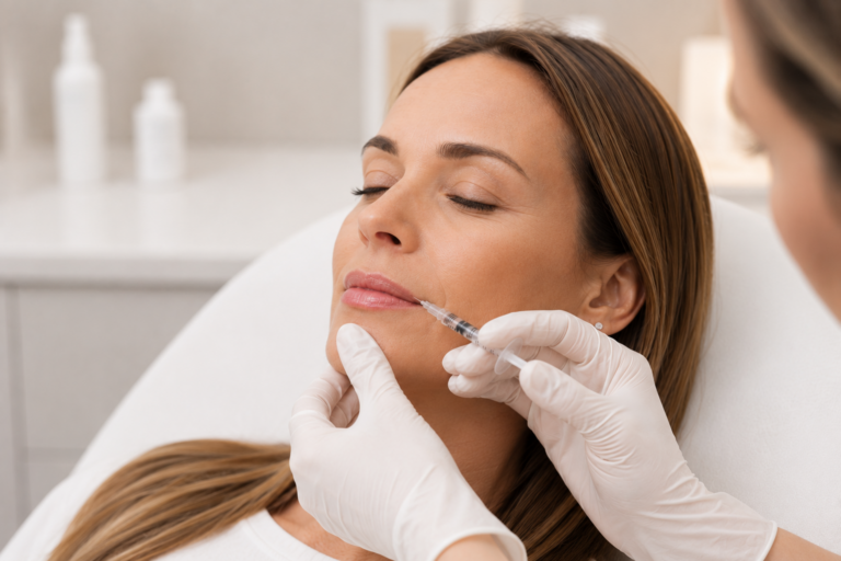 Lippenunterspritzung mit Hyaluronsäure