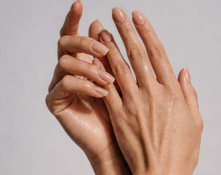 Haende nach Hydrationsbehandlung mit Hyaluron